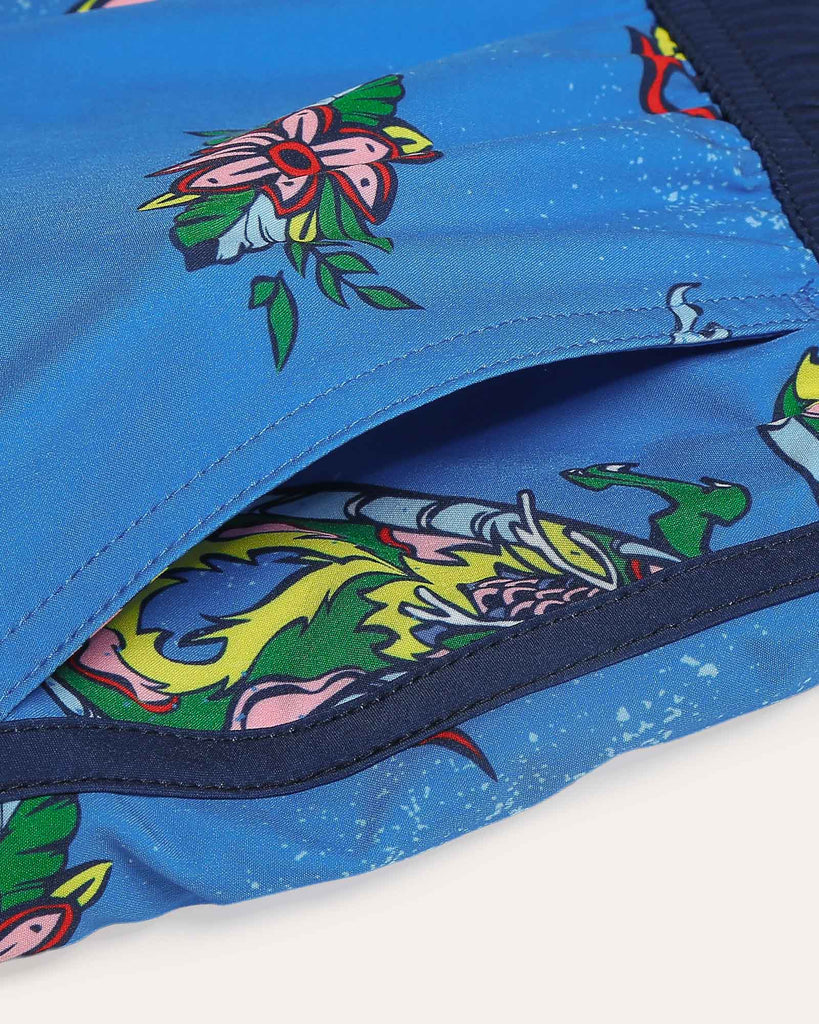 Lucky Fauna II Hydra King Swim Trunks