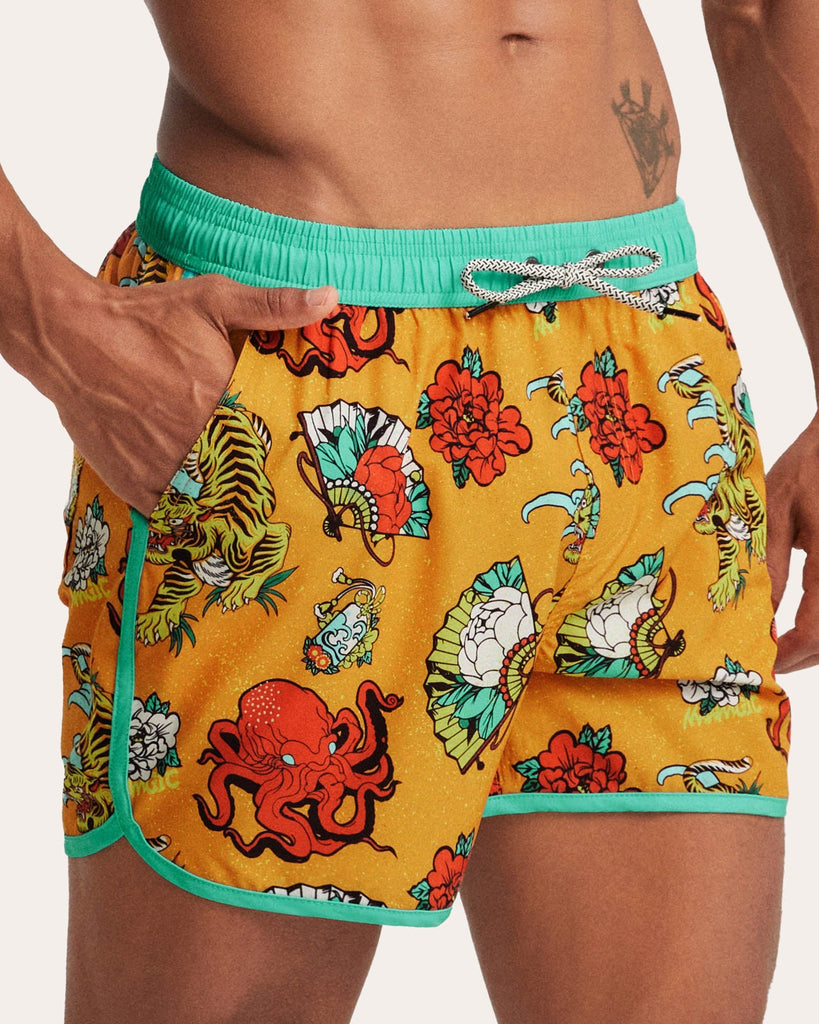 Lucky Fauna II Octopus Swim Trunks