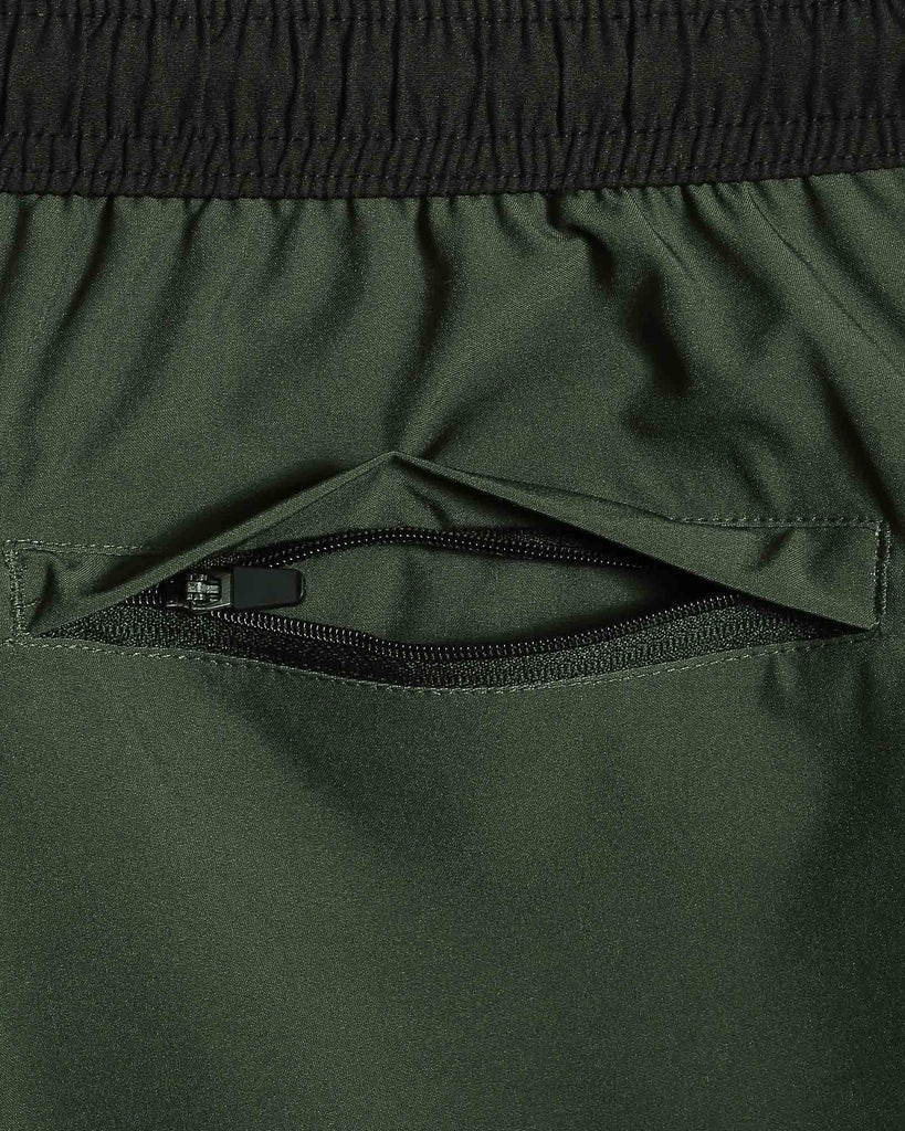 MoveEase Solid Color Swim Trunks