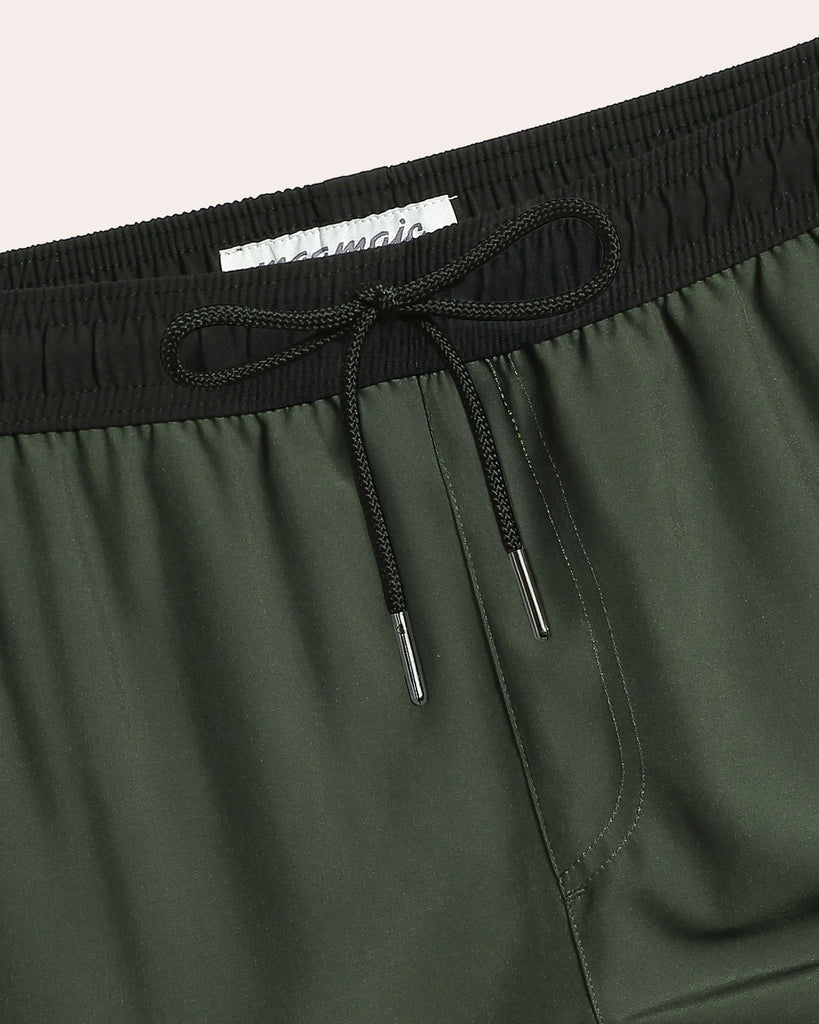 MoveEase Solid Color Swim Trunks