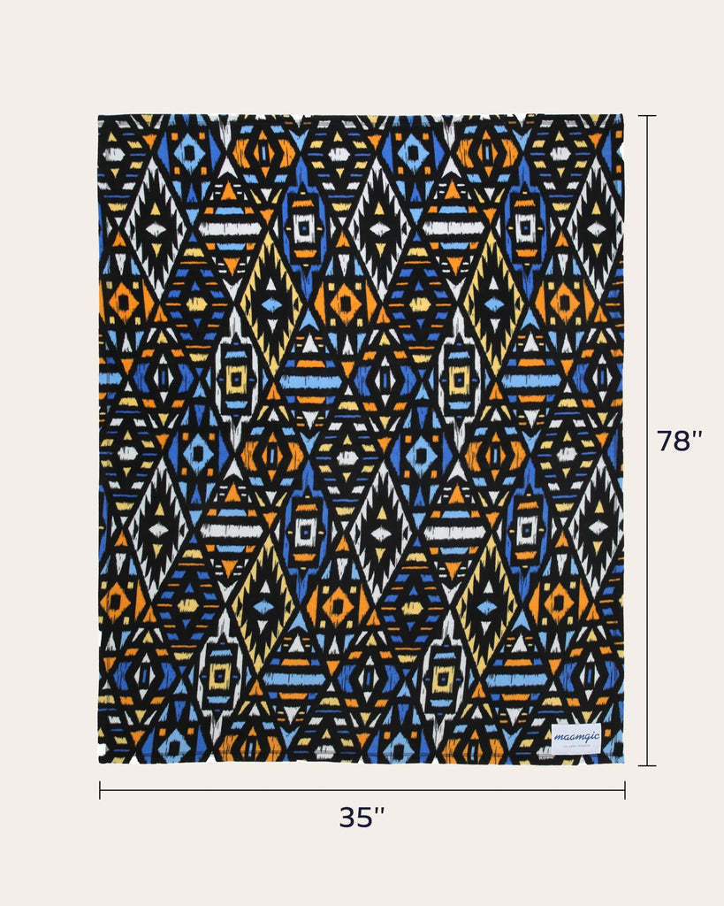 MysticFables Indian Rhombus Throw Blanket