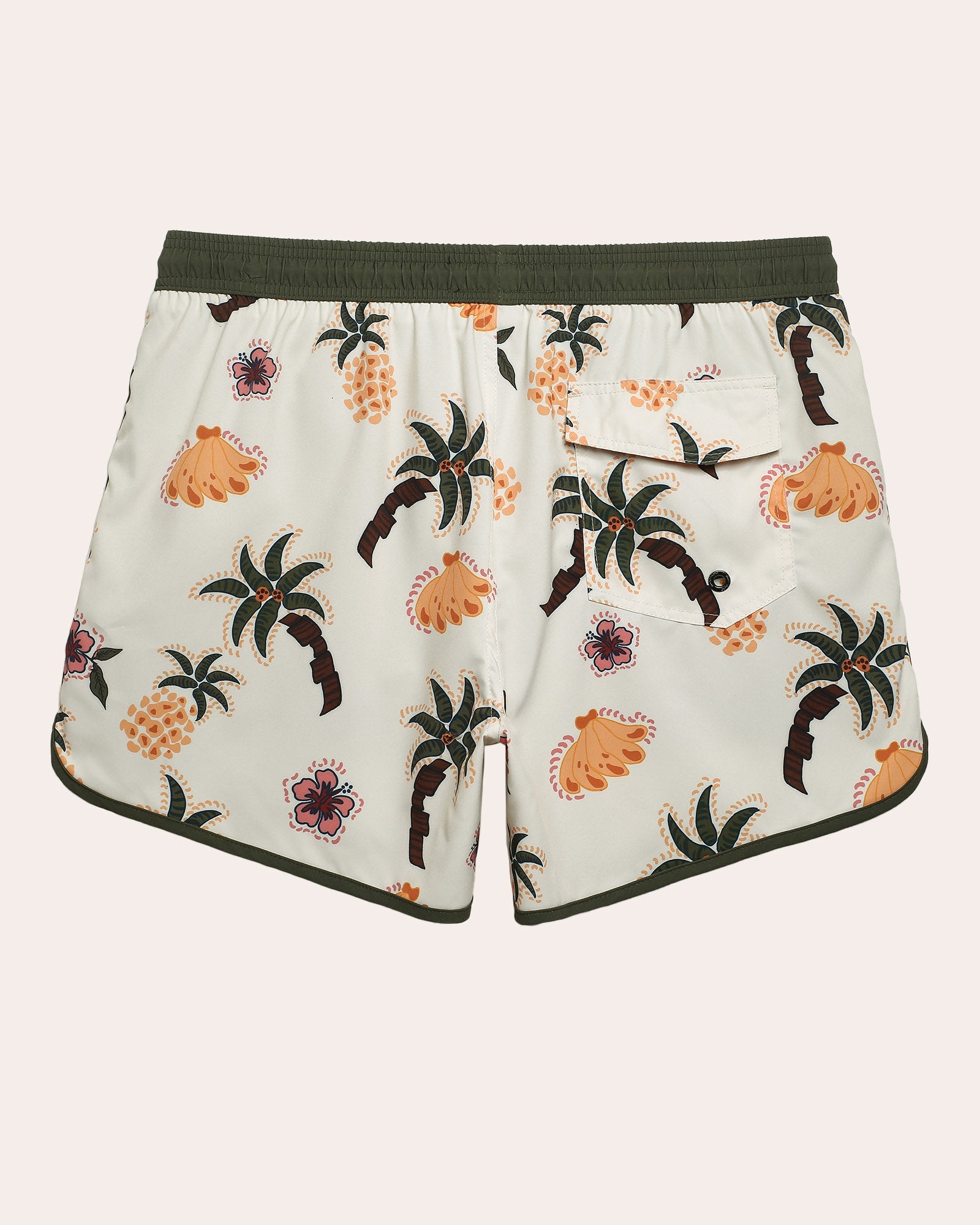 PlantPop Banana Print Swim Trunks, Green | Maamgic