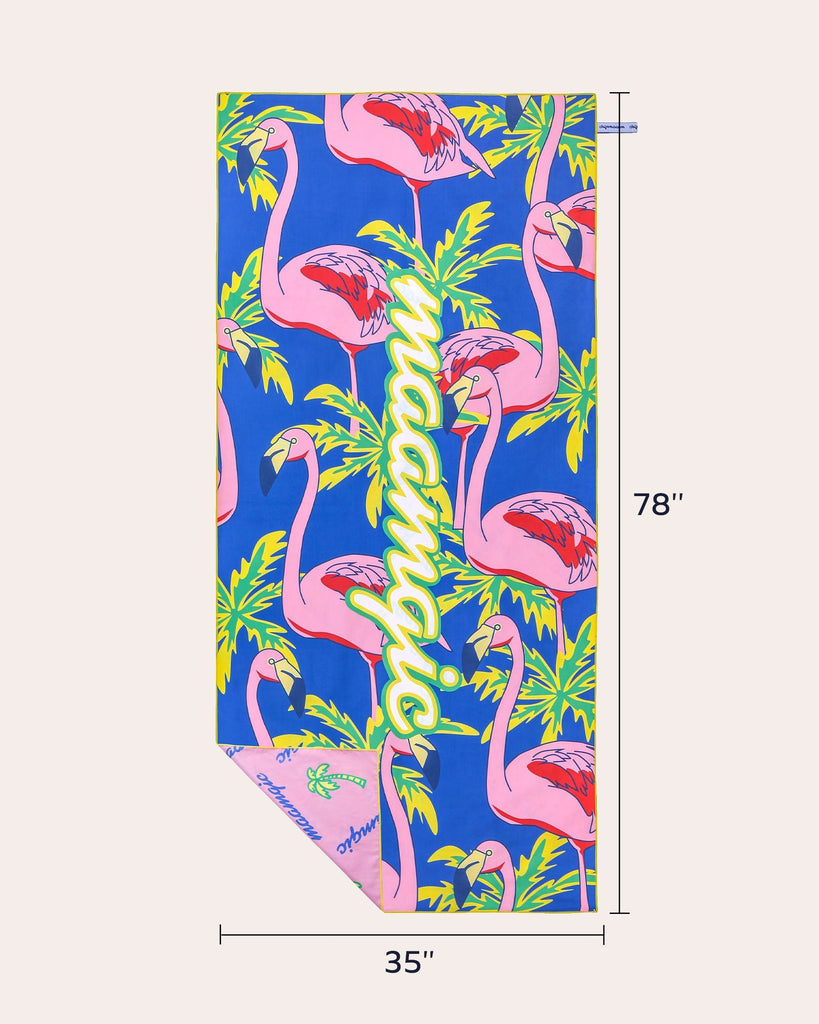 PrintPulse Flamingo Beach Towel