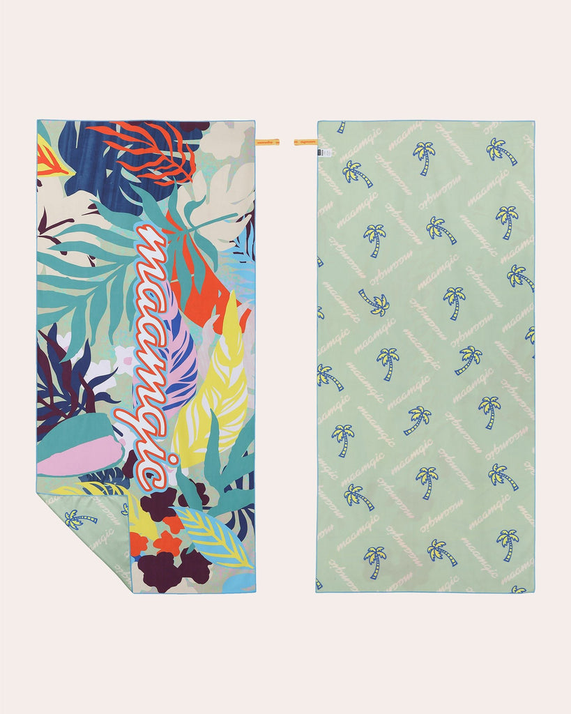 PrintPulse Tropical Leaf Beach Towel