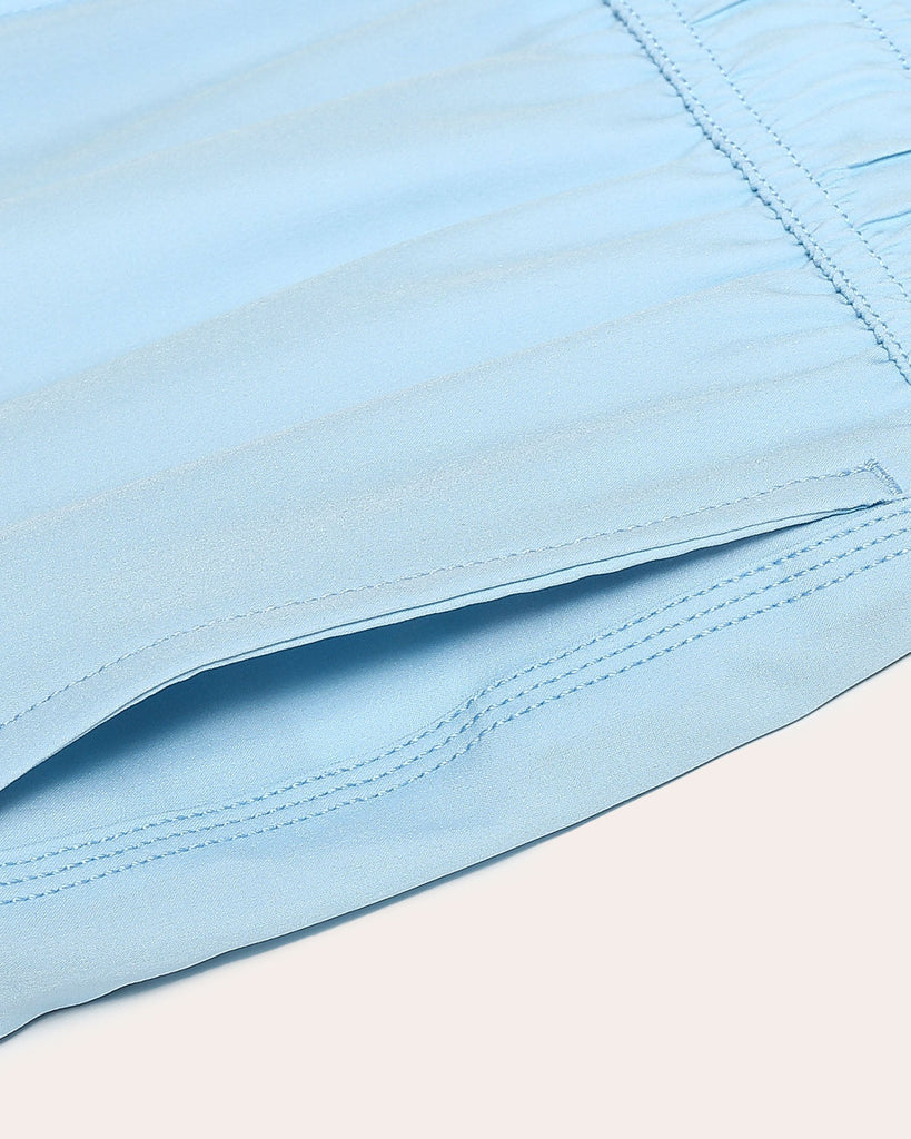 PurePalette Solid Color Stretch Swim Trunks