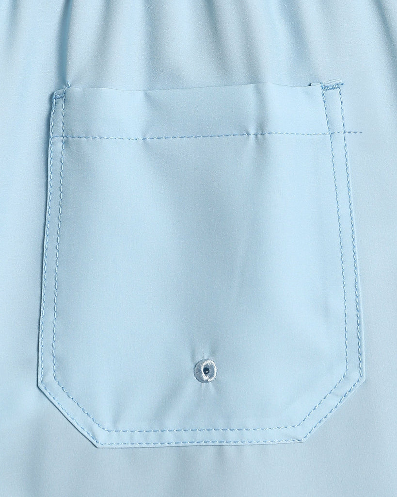 PurePalette Solid Color Stretch Swim Trunks