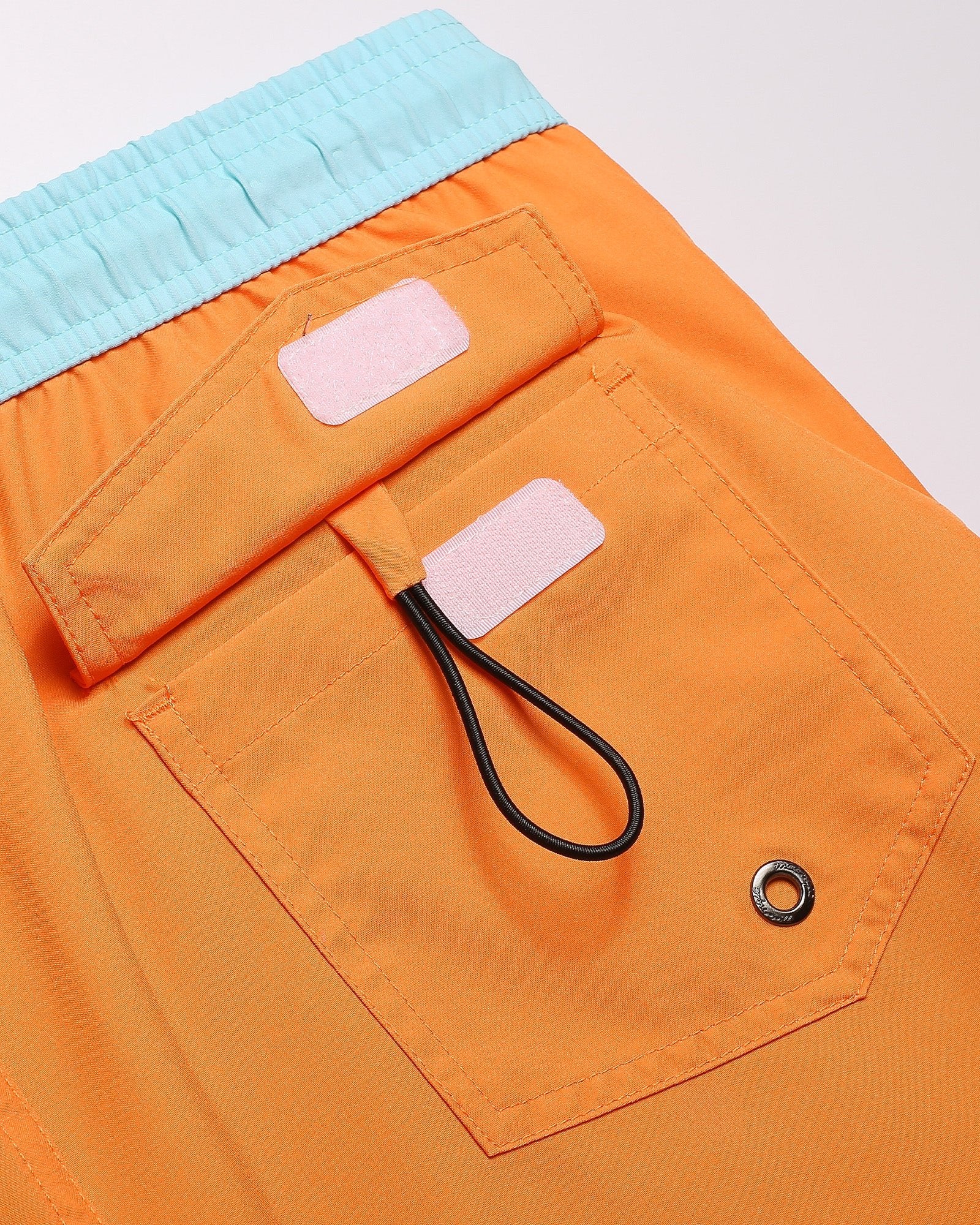 Short De Course Vintage En Nylon Polyamide, Couleur Bleu Et Orange, Sprint, Coupe Slip Intérieur, Taille M