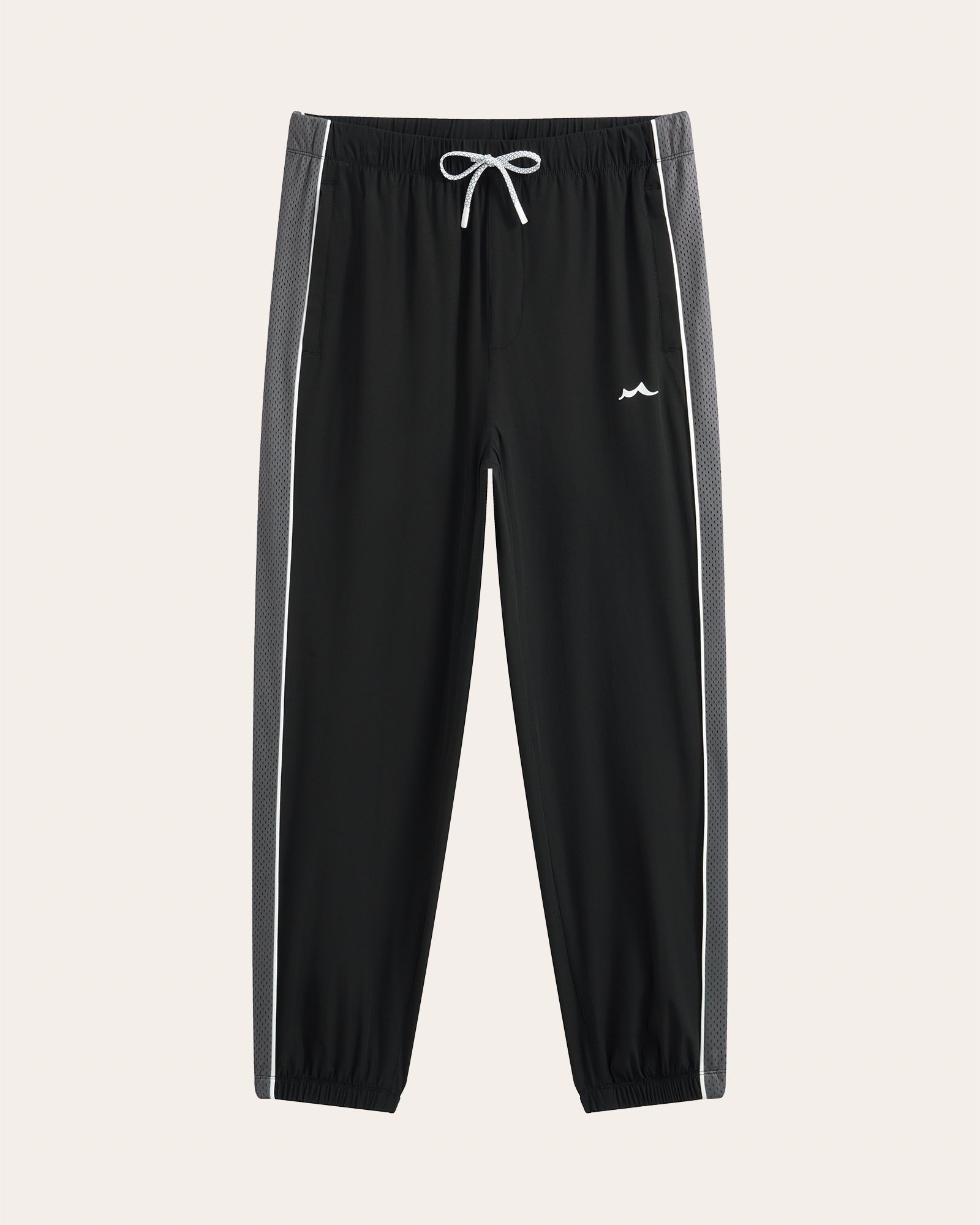 Retro 70s Striped Track Pants, Black | Maamgic