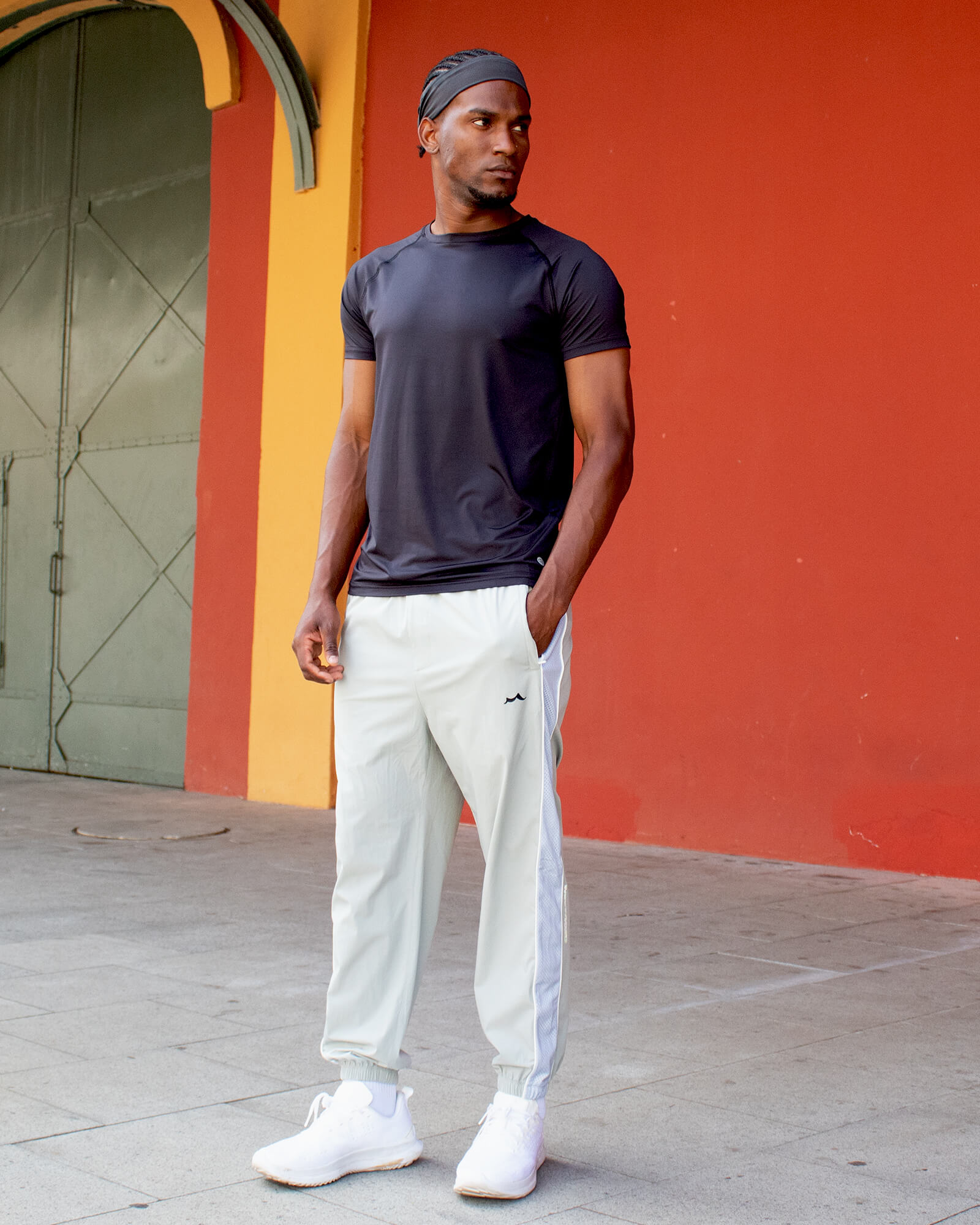 Retro 70s Striped Track Pants, Gray | Maamgic