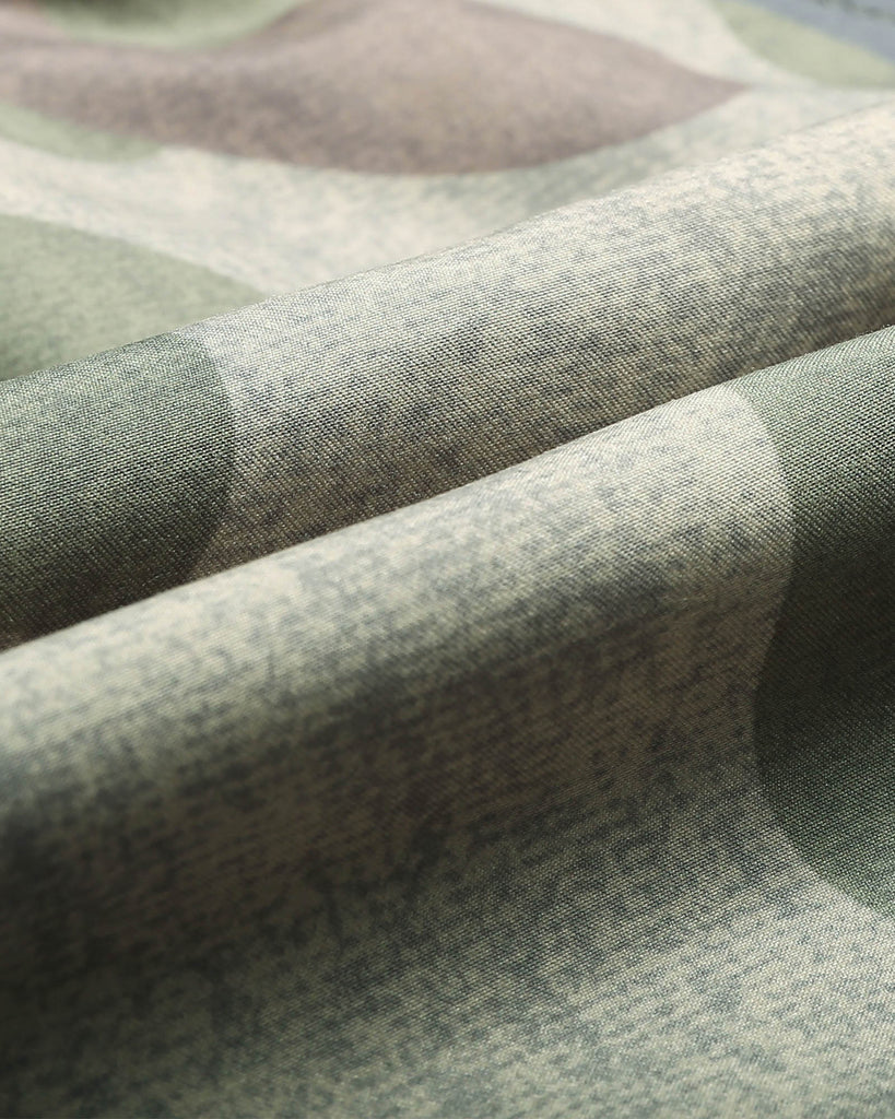 RetroRuse Camo Print Swim Trunks