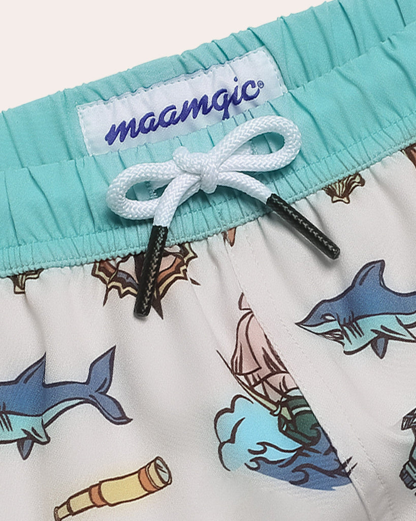 Seaborn Kids Voyage Printed Swim Trunks