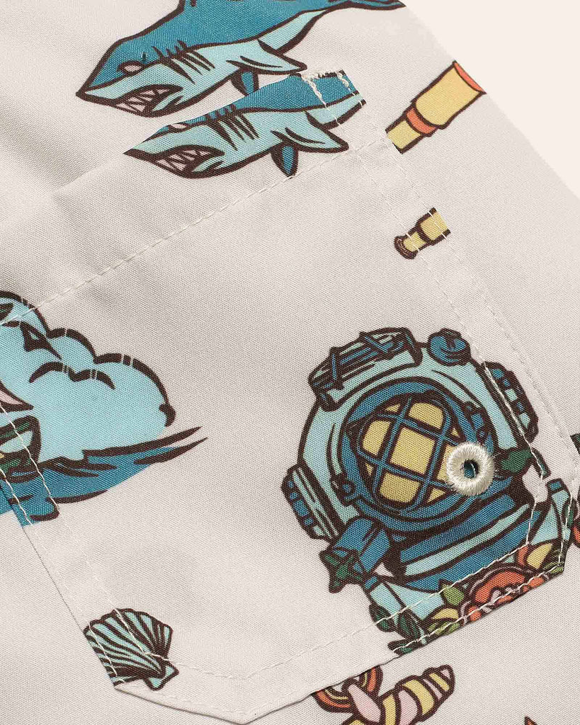 Seaborn Kids Voyage Printed Swim Trunks