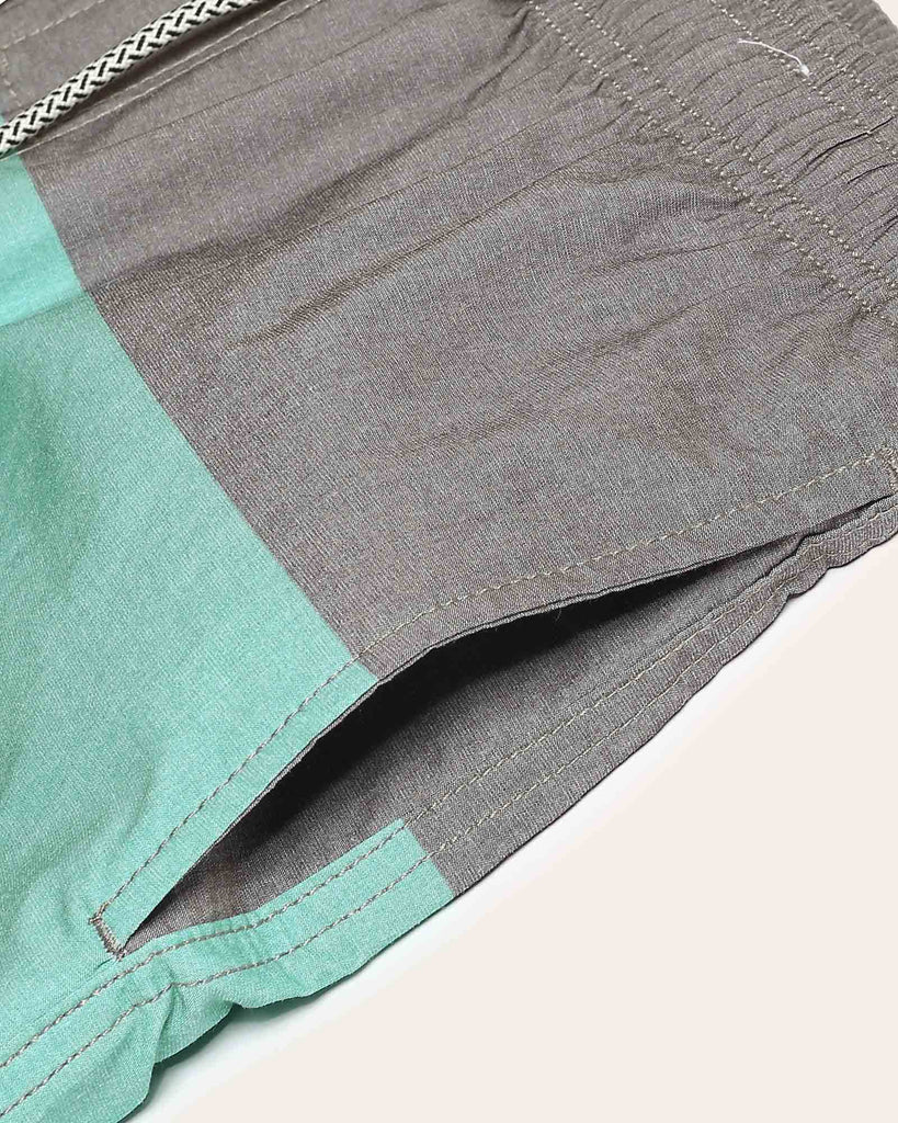 StripePop Color Matching Swim Trunks