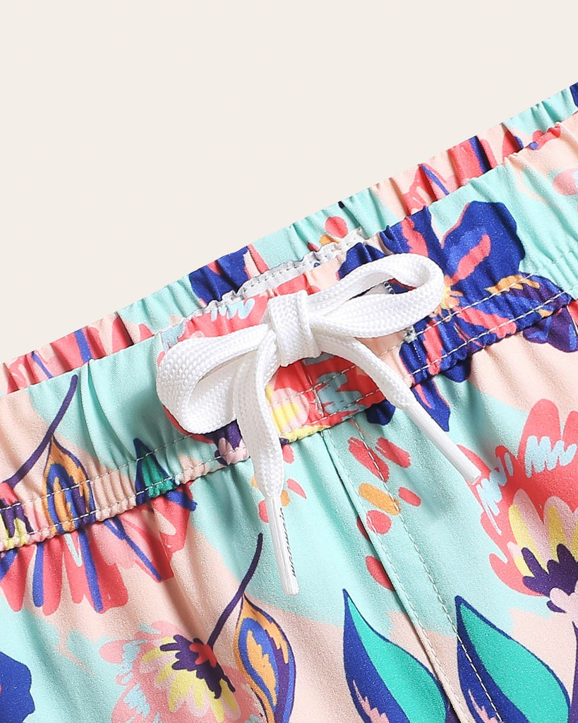 SummerJoy Kids Flowers Swim Trunks