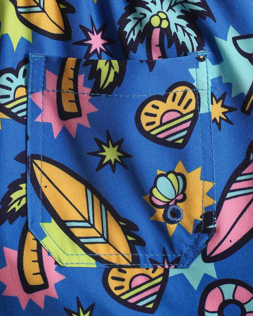 SummerJoy Kids Surfboard Swim Trunks