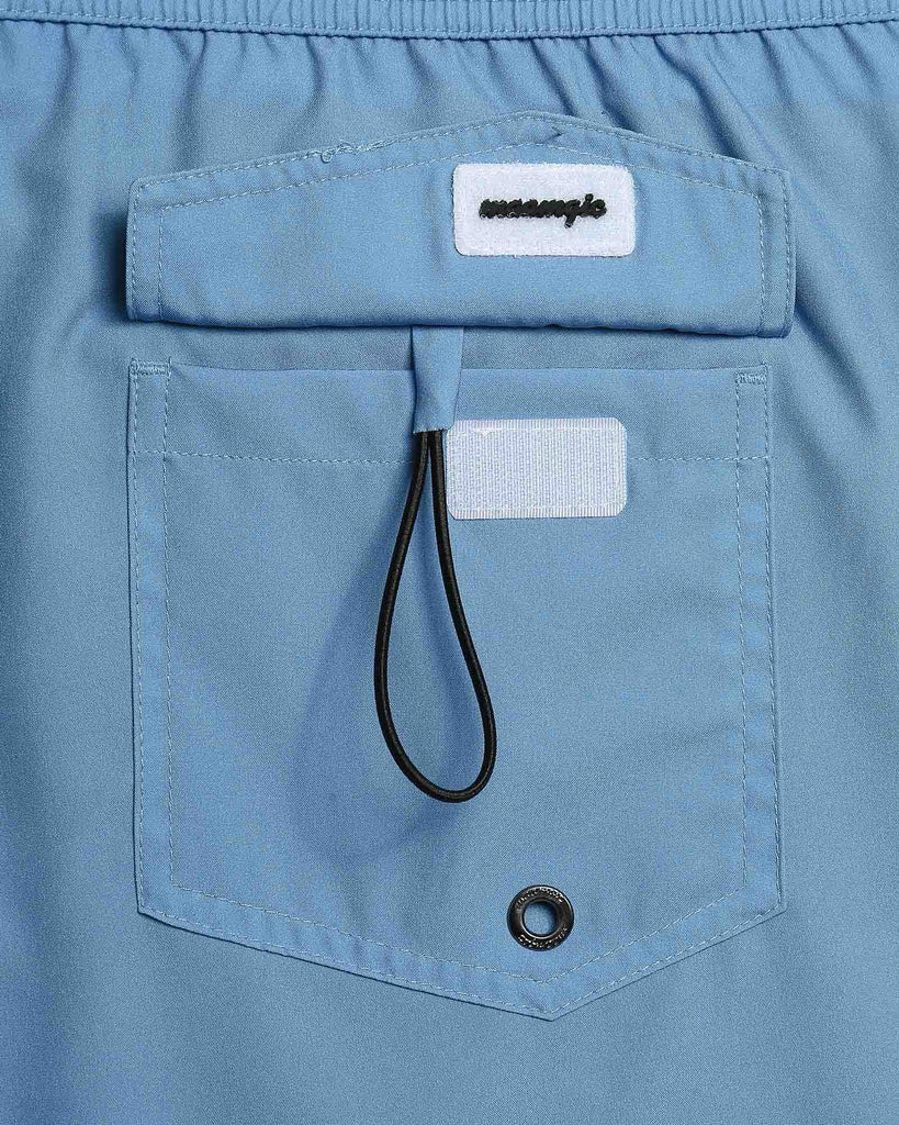 SunPop Short Liner Swim Trunks, Blue and Yellow | Maamgic