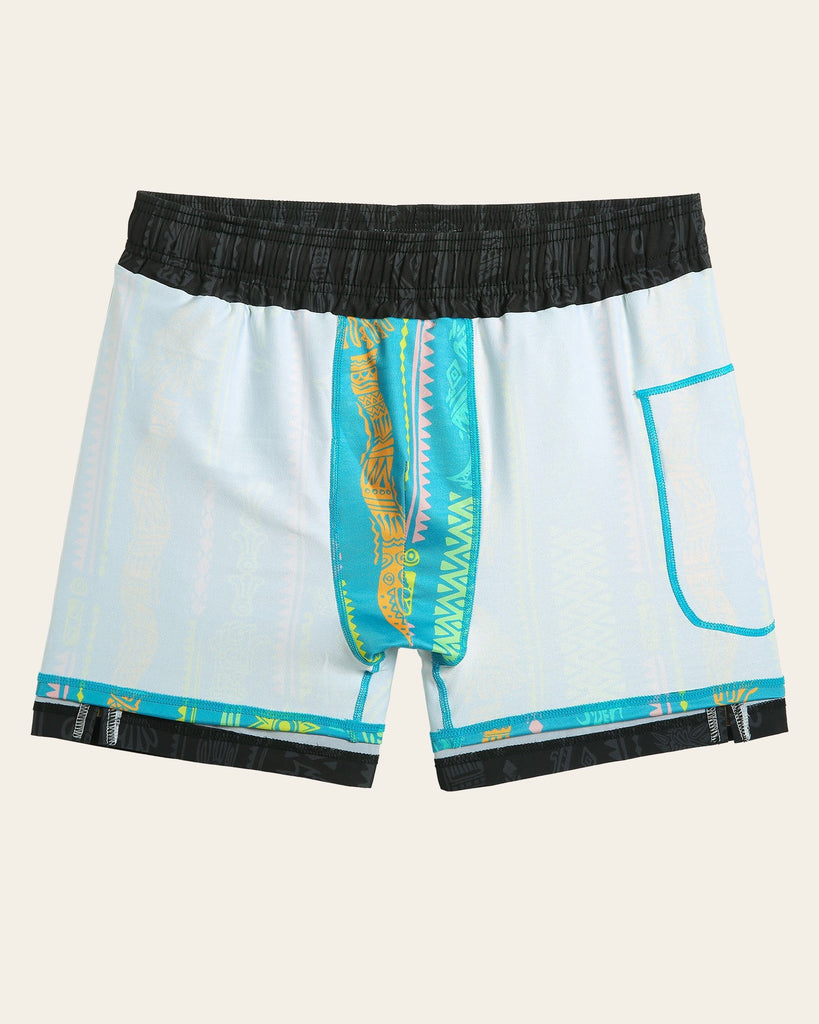 TribalTime Aztec Dragon Swim Trunks
