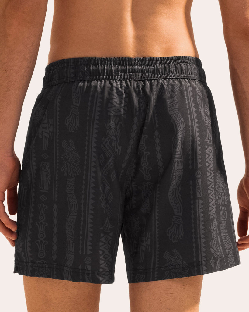 TribalTime Aztec Dragon Swim Trunks