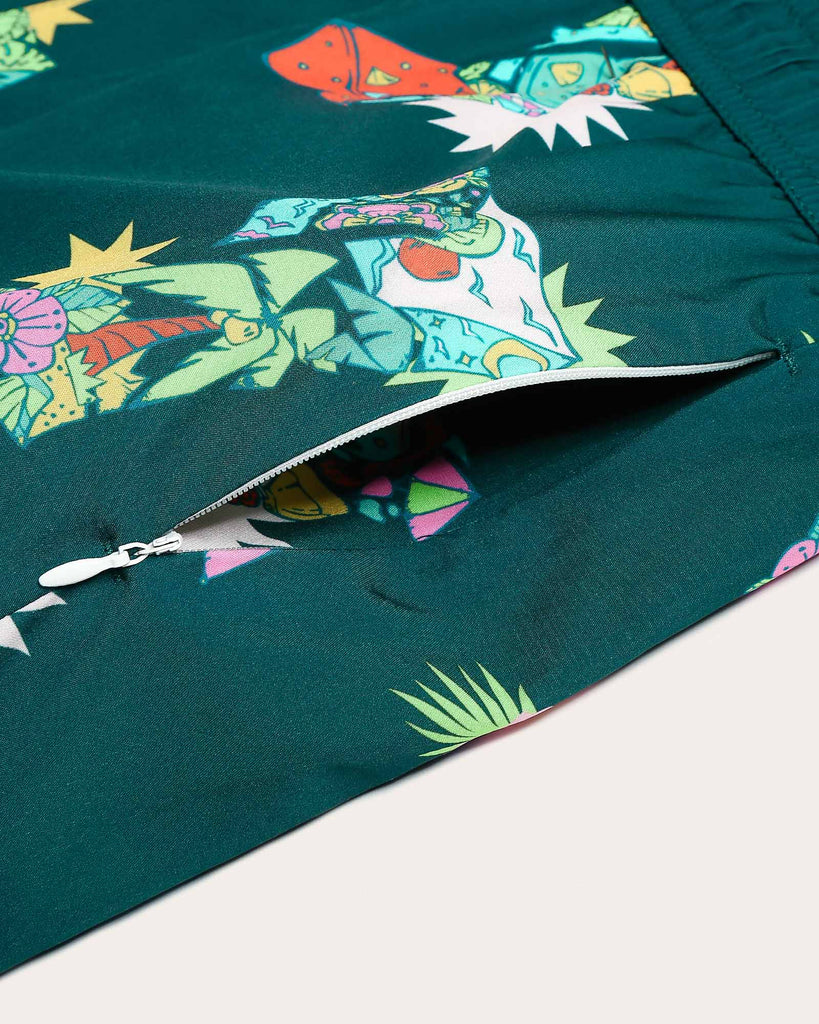 VivaVacay Fruit Cartoon Swim Trunks