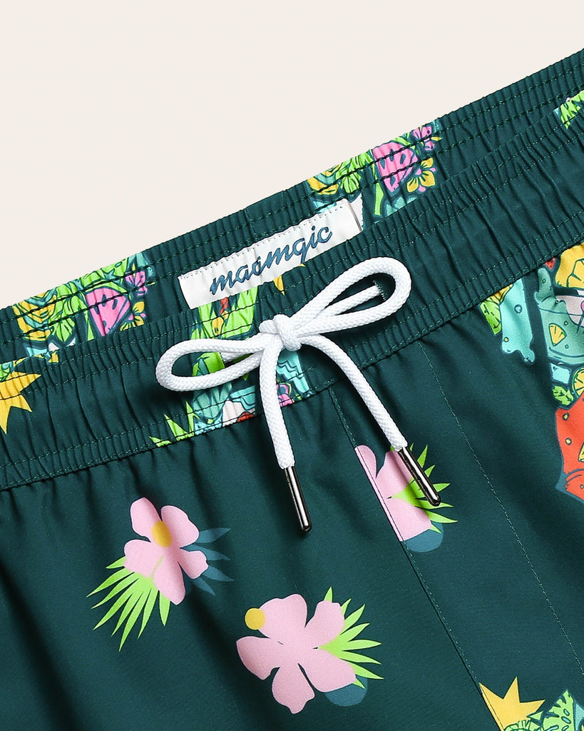 VivaVacay Fruit Cartoon Swim Trunks