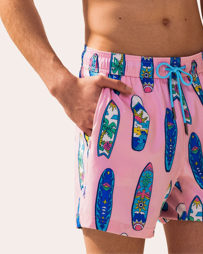 VivaVacay Paddle Board Swim Trunks