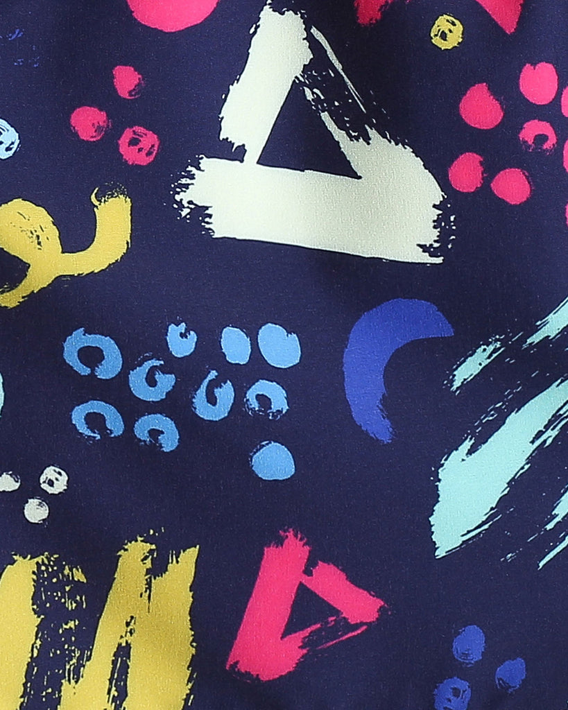 VividGeo Long Lined Gym Shorts