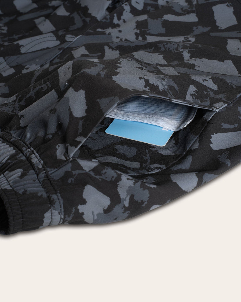 VividGeo Long Lined Gym Shorts