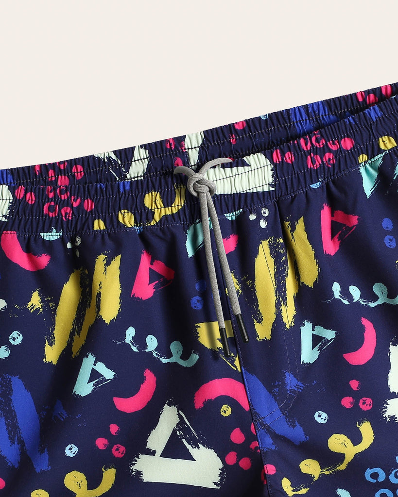 VividGeo Long Lined Gym Shorts