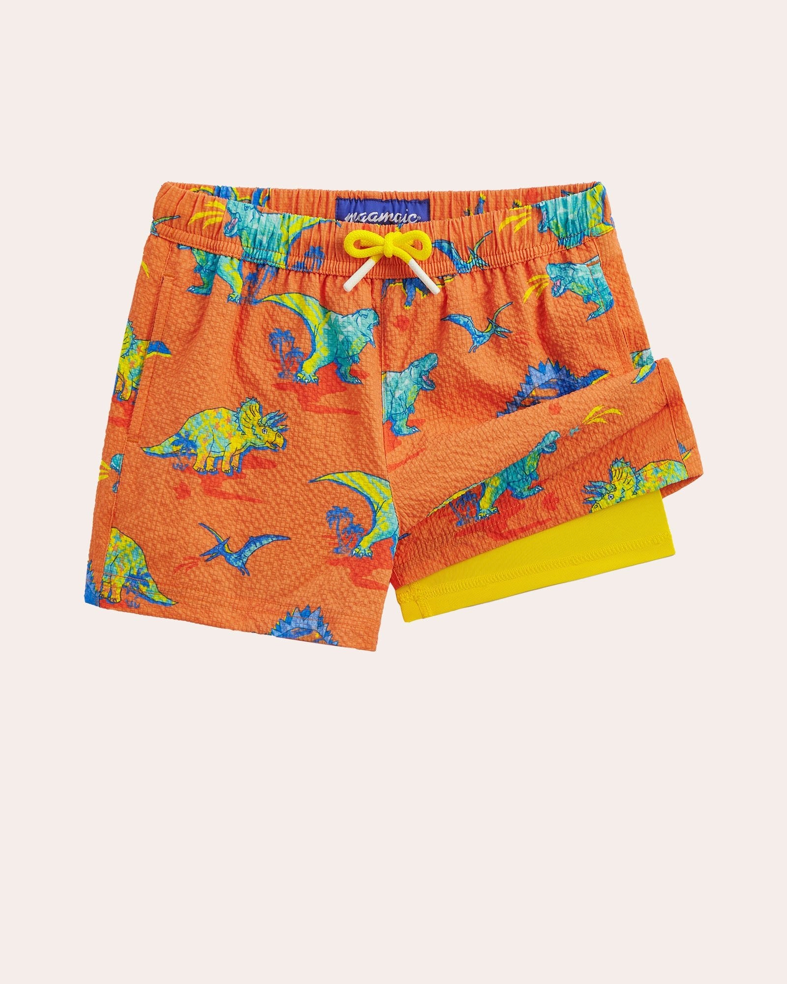 WavyWoo Kids Dinosaur Swim Trunks