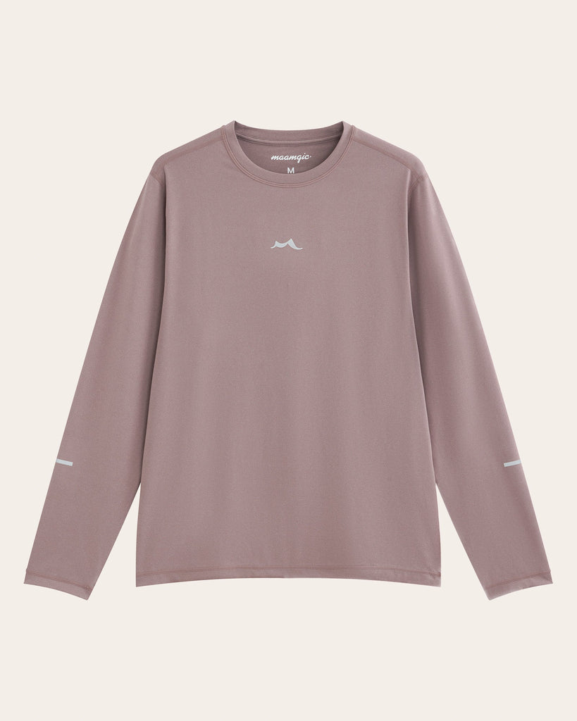 Maamgic recycled men's long sleeve shirt in dusty rose
