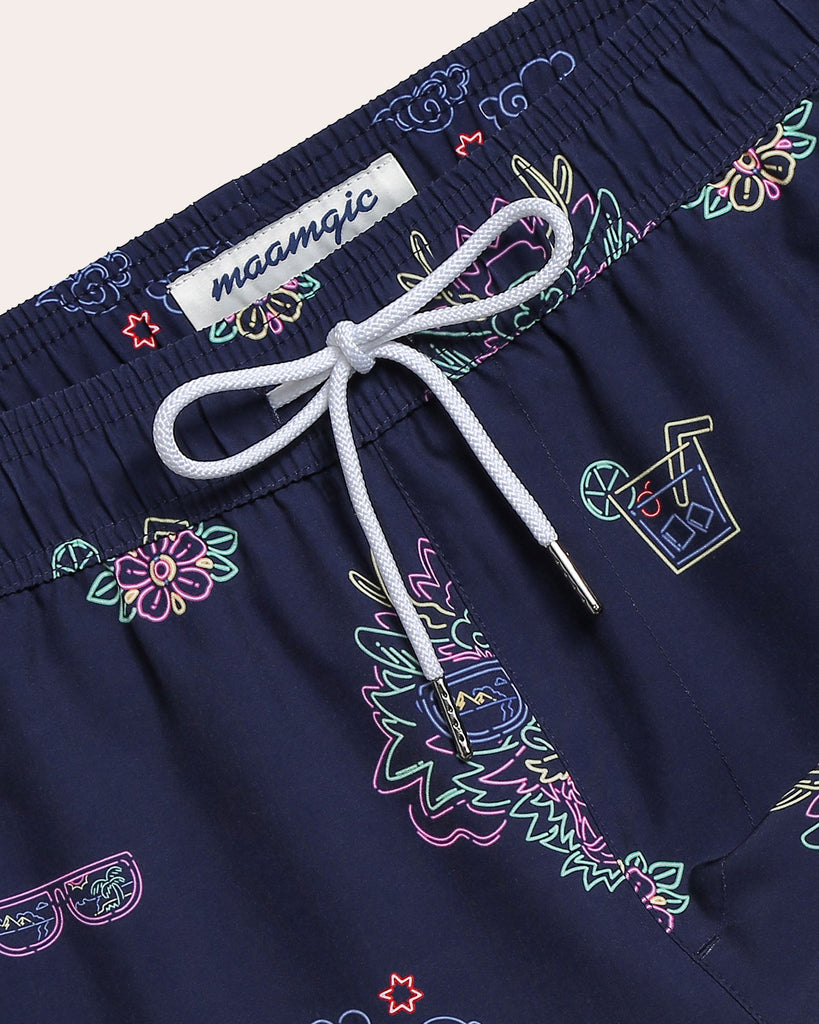 YanLong Neon Dragon Swim Trunks