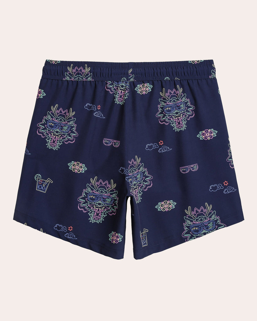 YanLong Neon Dragon Swim Trunks
