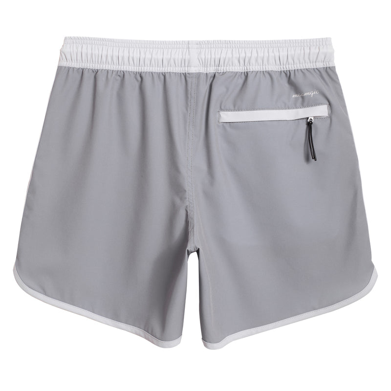 5.5 Inch Inseam Stretch Grey Athletic Gym Shorts