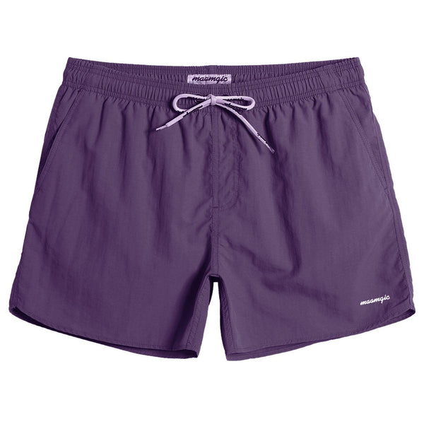 4.5 Inch Short Swim Trunks Slim Fit - Purple - maamgic