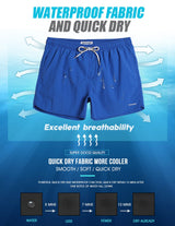 4.5 Inch Short Swim Trunks Slim Fit - Royal Blue