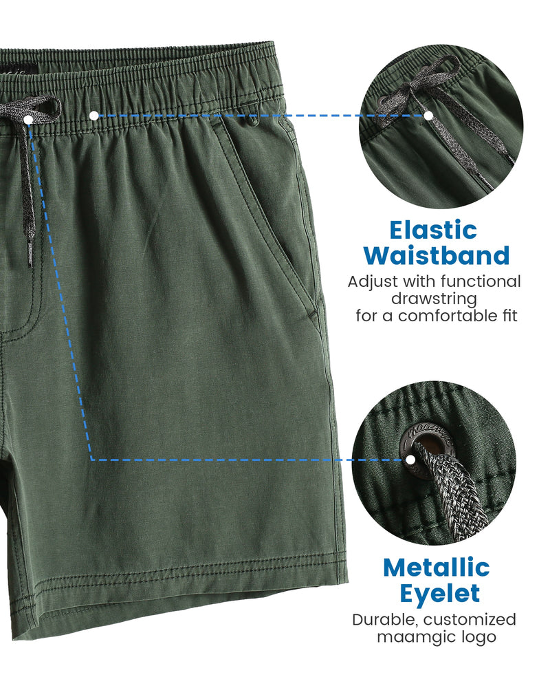 5.5 Inch Green Weekend Volley Shorts