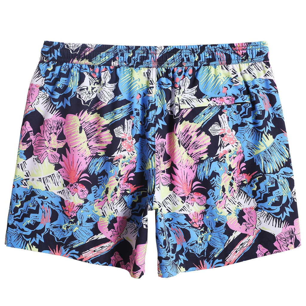 5.5InchInseamStretchBluePinkPrintedSwimTrunks_7