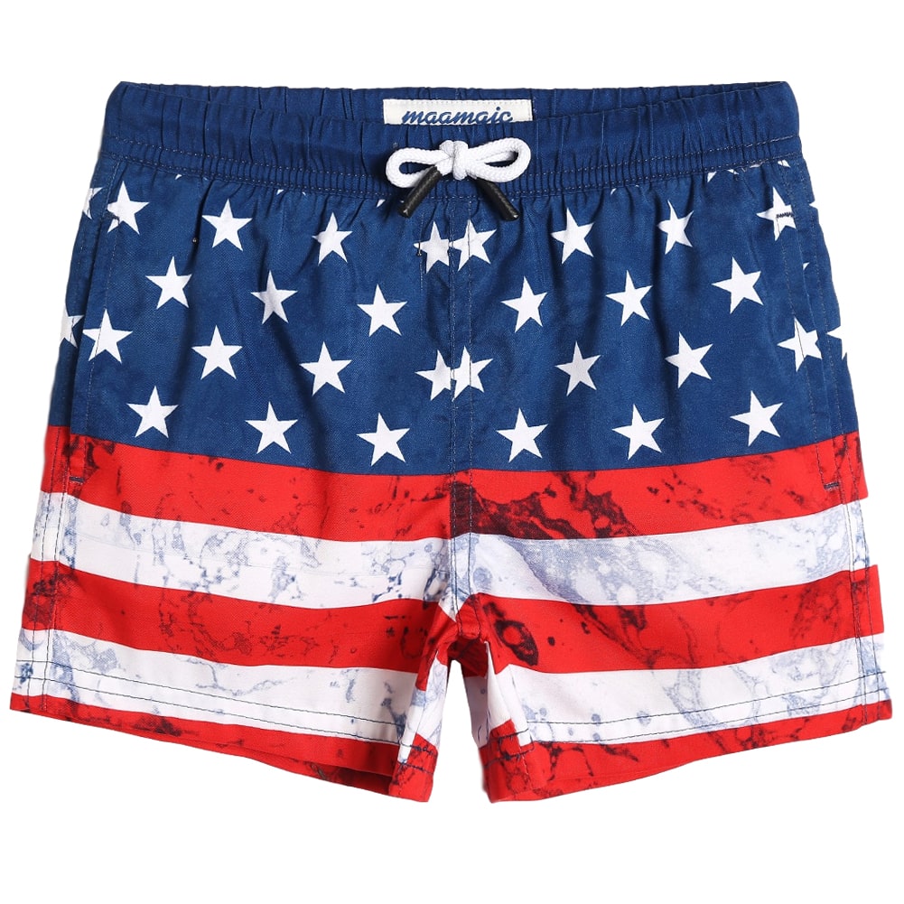 Boys American Flag Swim Trunk – maamgic