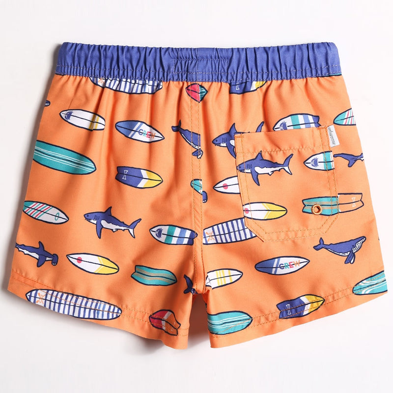 Boys orange deals swim trunks