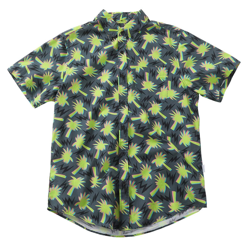 Green Coconut Tree Print Hawaiian Shirts