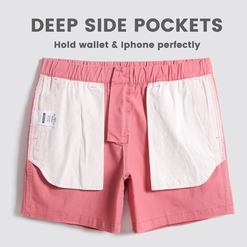 Maamgic-5.5InchCottonCasualWearShorts-pink_6