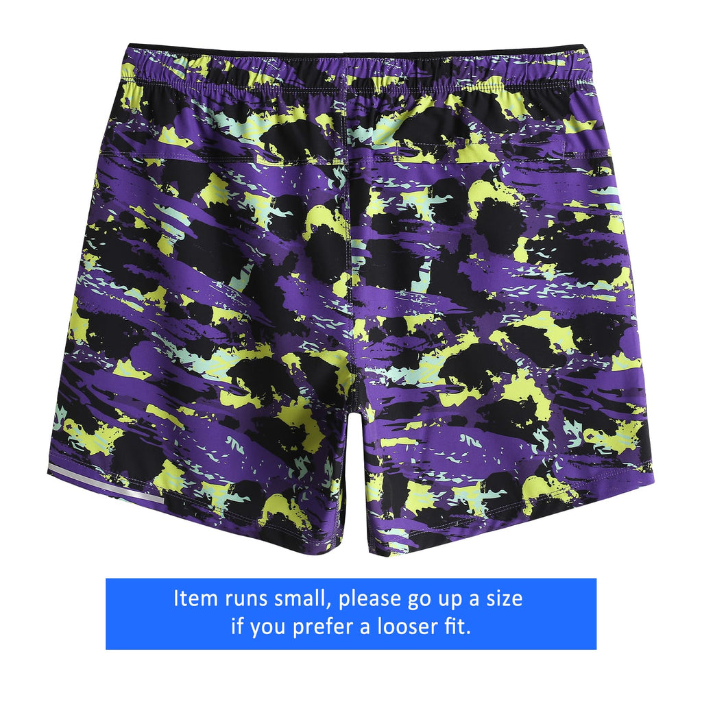 Maamgic-6InchPurpleGraffitiRunningWorkoutShorts_2