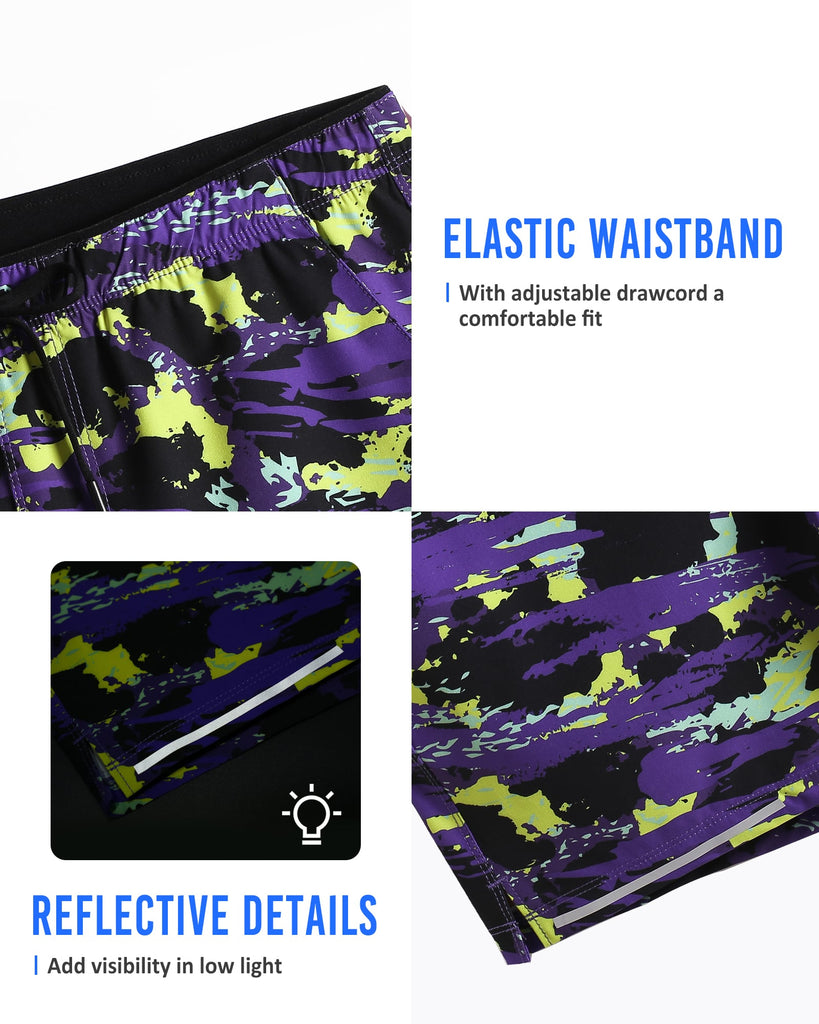 Maamgic-6InchPurpleGraffitiRunningWorkoutShorts_3