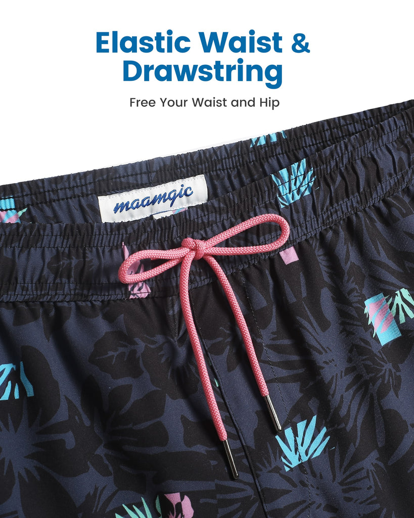 Maamgic2in1StretchShortLinerBlackPinkSwimShorts_3