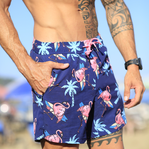 Maamgic2in1StretchShortLinerNavyFlamingoSwimShorts-2