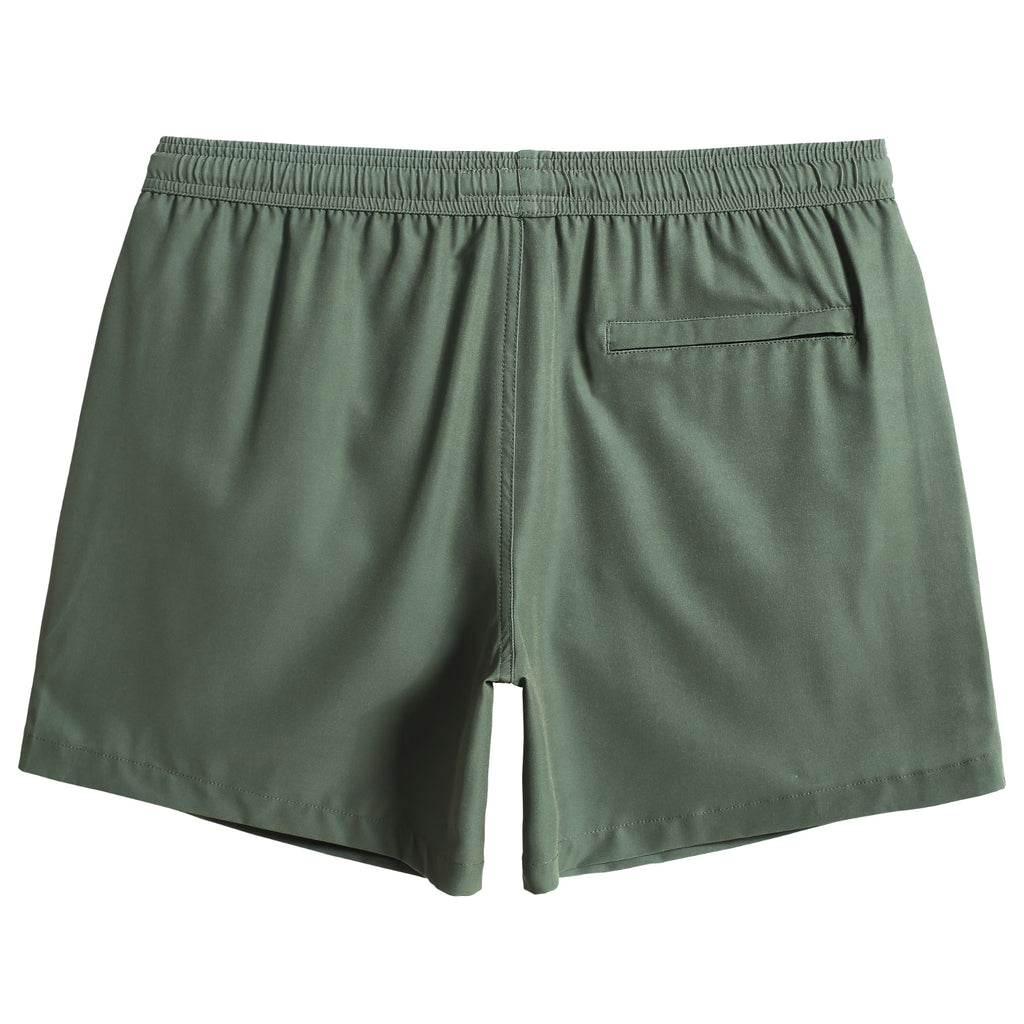 Maamgic5.5InchInseamStretchSolidGreenSwimTrunks_5