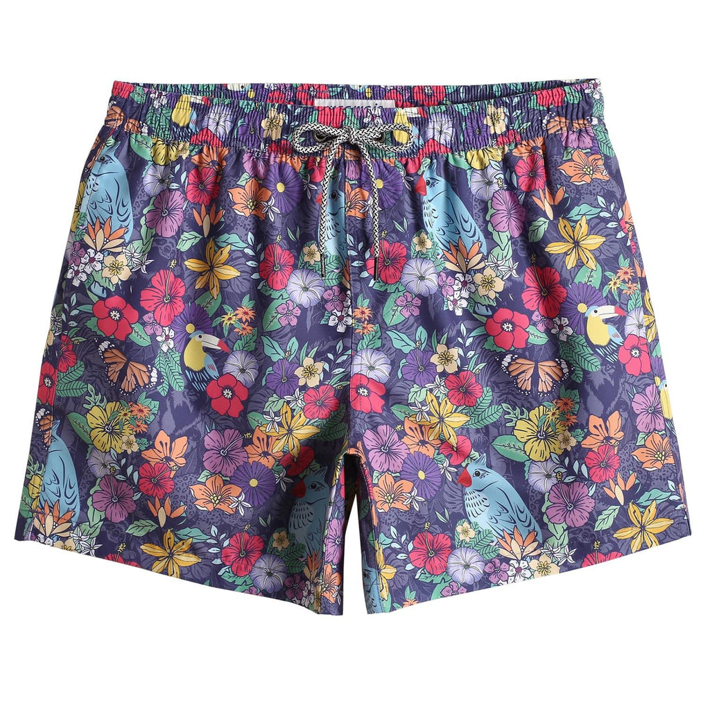 5.5 Inch Inseam Bouquets of Flowers Swim Trunks – maamgic