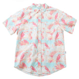 Pink Parrot Print Hawaiian Shirts