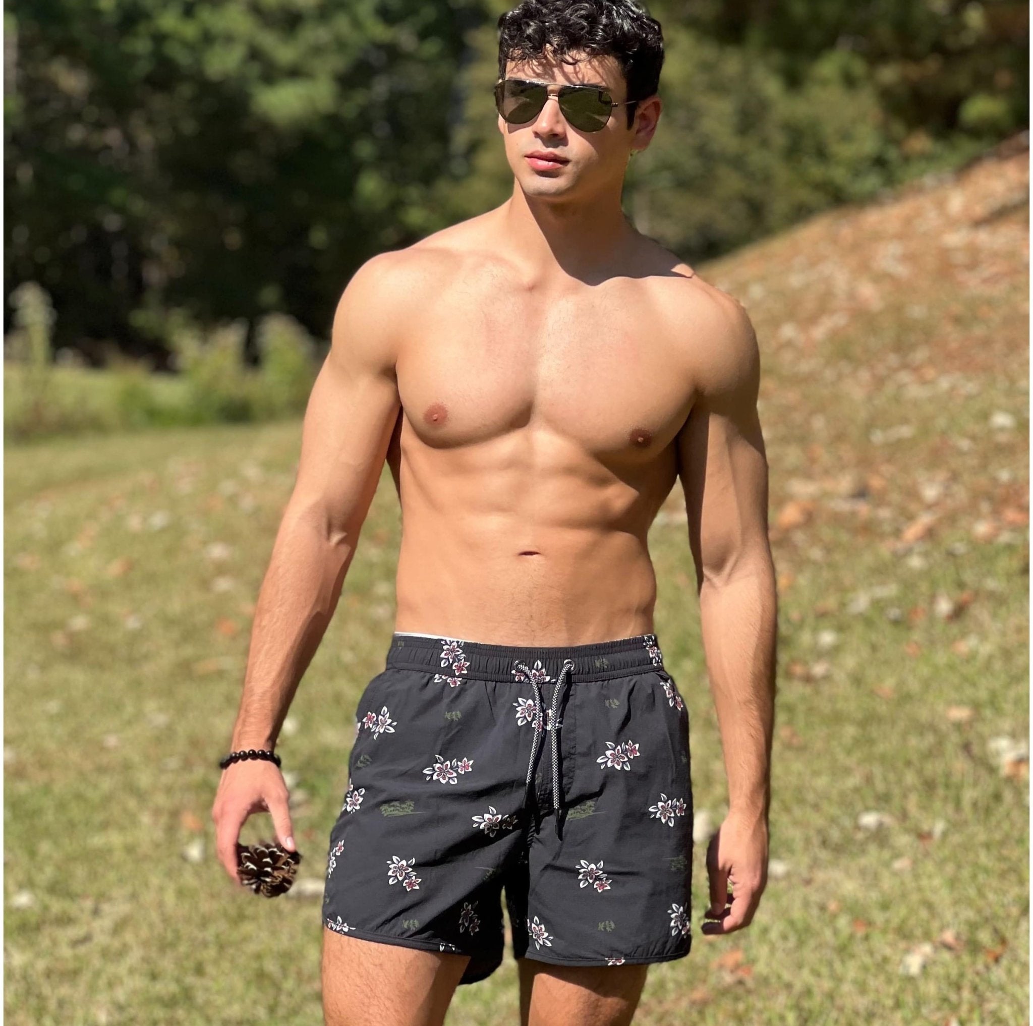 MAAMGIC+ | NatureNest Funliday Swim Trunks, Black | Maamgic